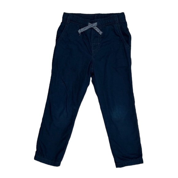 Carter’s Lined Chino Pull Up Pants 3T Navy Blue - Picture 1 of 11